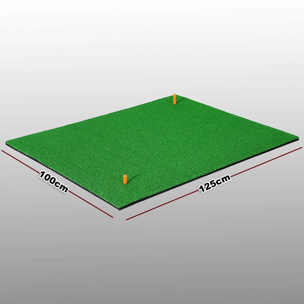 100 x 125cm Portable Golf Mat Practice Training Hitting Putting Chipping Turf Driving Range Aid Tee Pad