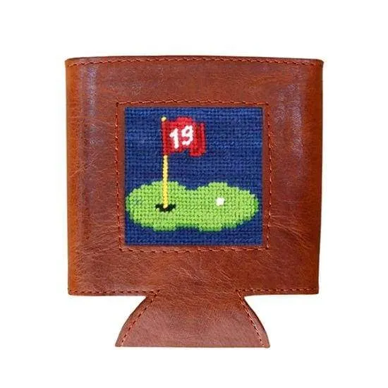 19TH HOLE NEEDLEPOINT CAN COOLER