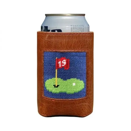 19TH HOLE NEEDLEPOINT CAN COOLER