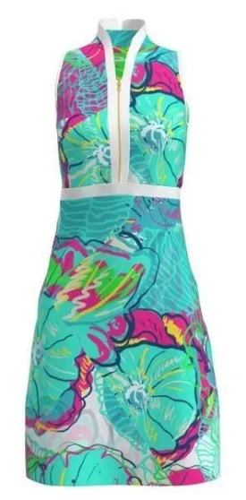 AB SPORT Women's Preppy Floral Print Golf Dress - GD001-PRFSP