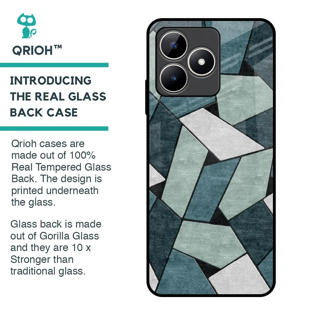 Abstact Tiles Glass Case for Realme C53