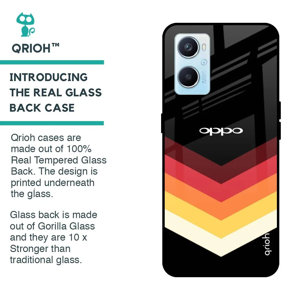 Abstract Arrow Pattern Glass Case For Oppo A96