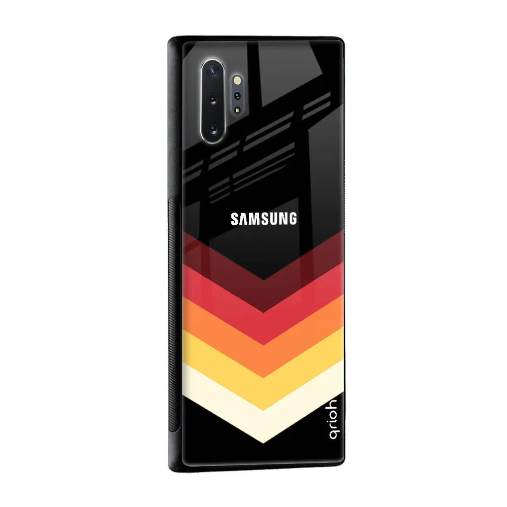 Abstract Arrow Pattern Glass Case For Samsung Galaxy S22 Plus 5G