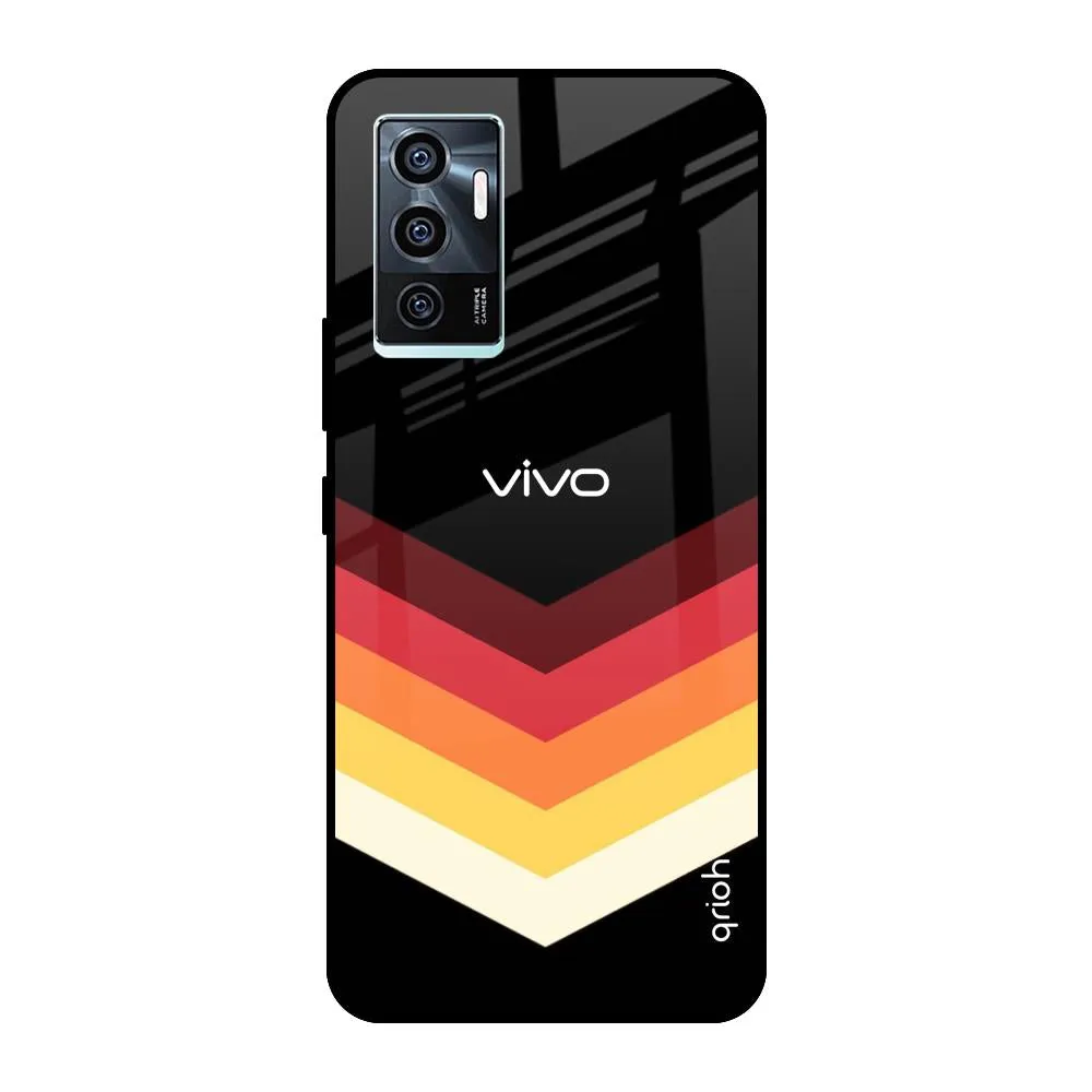 Abstract Arrow Pattern Glass Case For Vivo V23e 5G