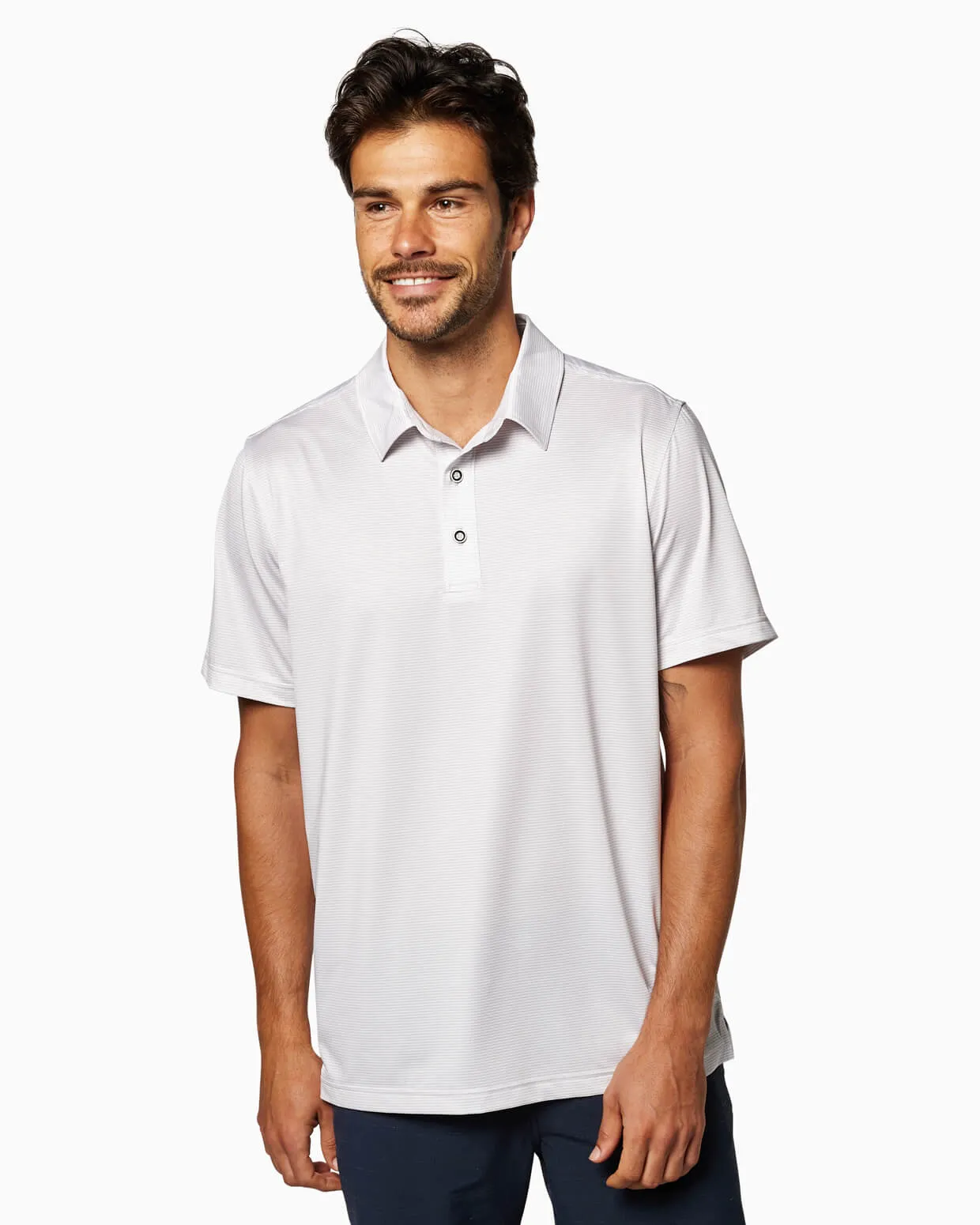 Ace Polo | Micro Stripe