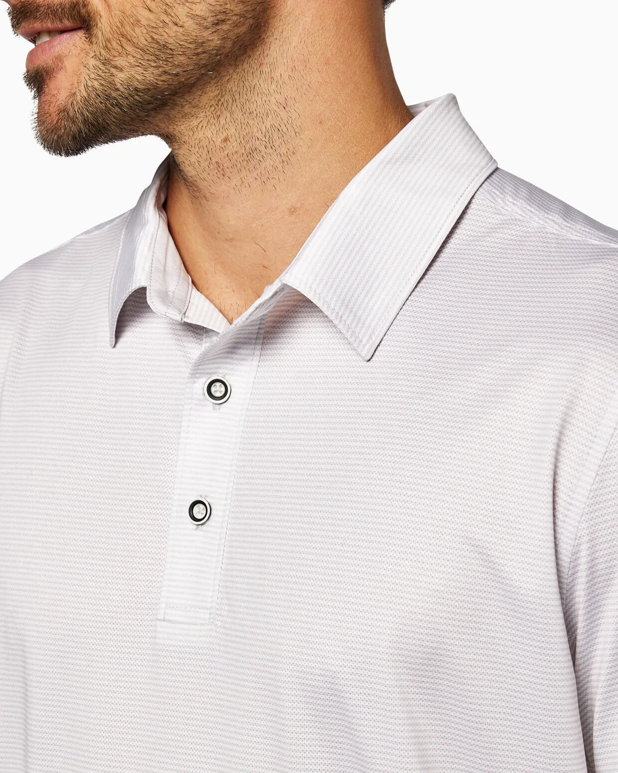 Ace Polo | Micro Stripe