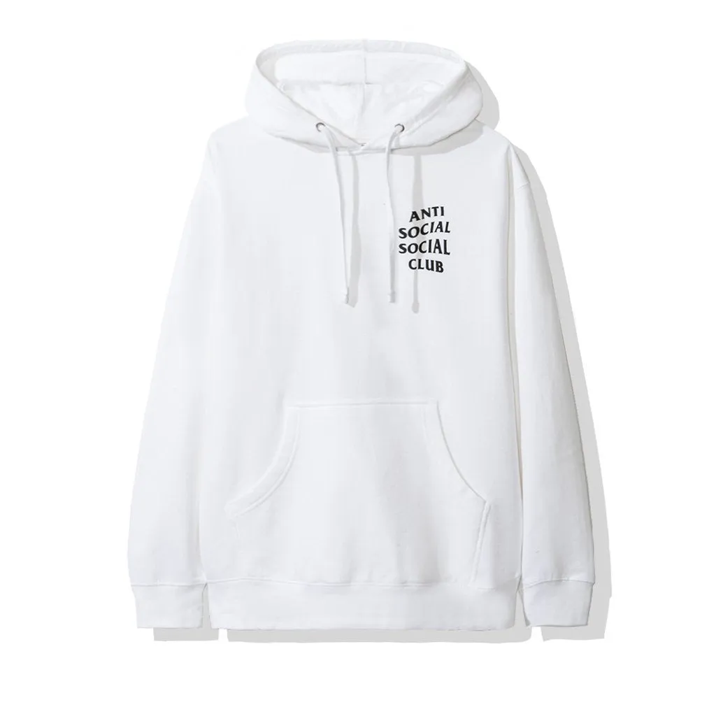 Anti Social Social Club White Cotton 'ASSC' Logo Hooded Sweatshirt