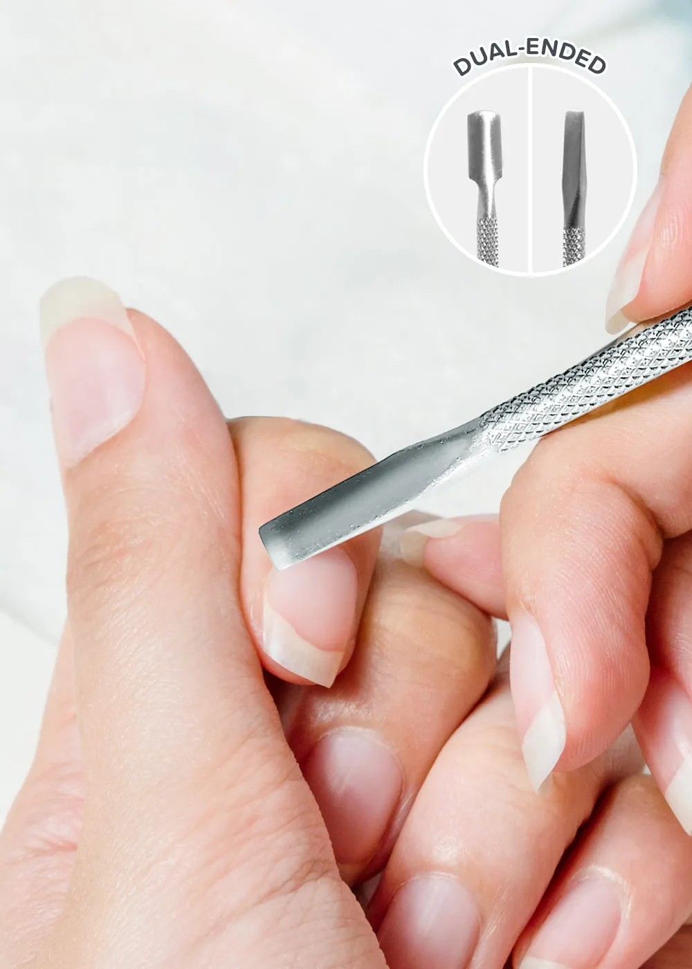 AOA Dual-Ended Cuticle Pusher   Nail Cleaner