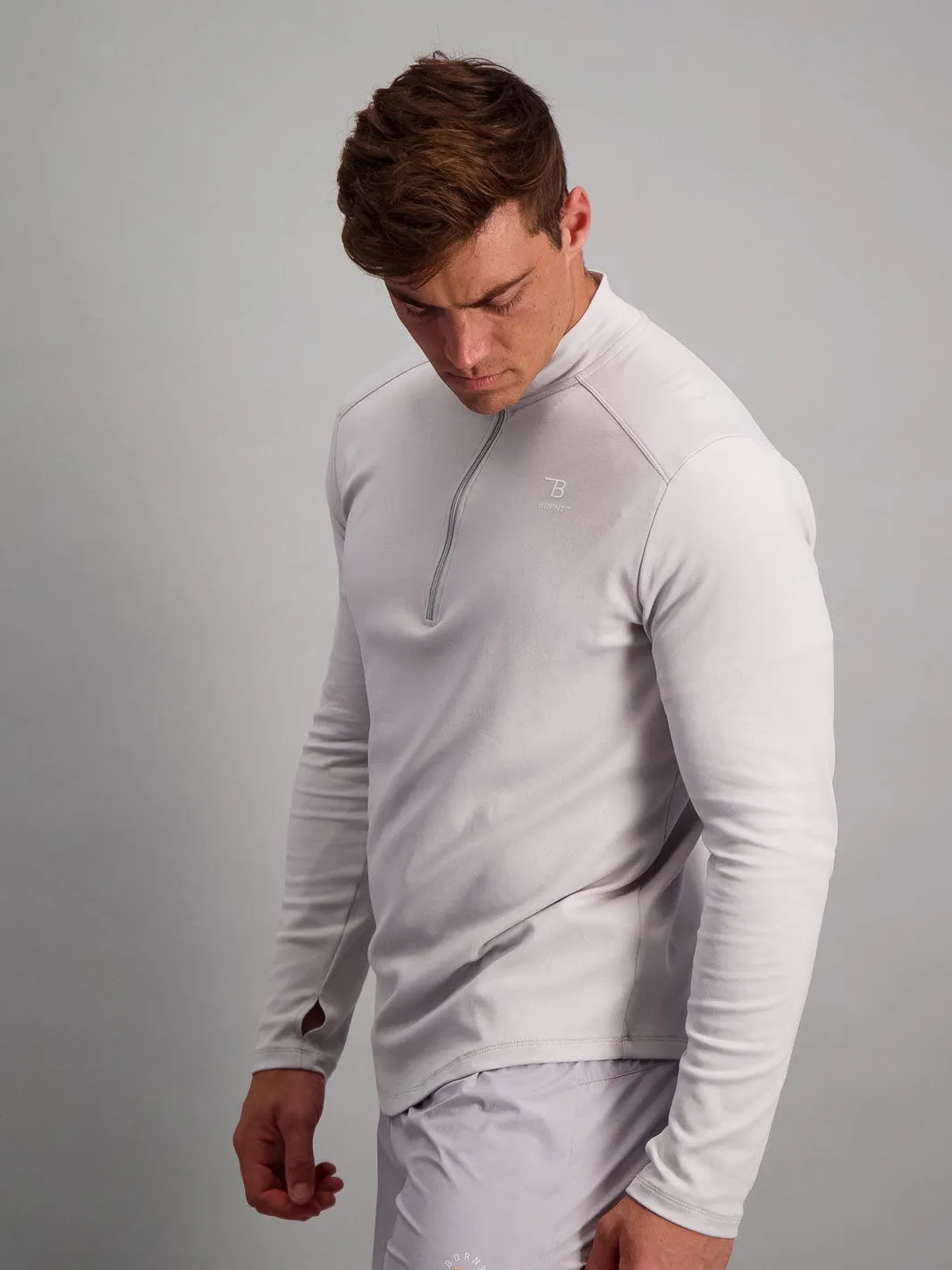 Augusta 1/4 Zip Top - Grey