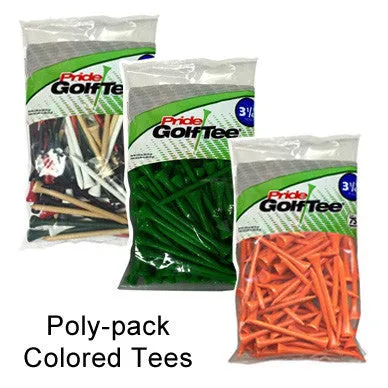 Bagged Golf Tee Pack Colors