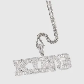 Baguette VVS Custom Letter Pendant - White Gold