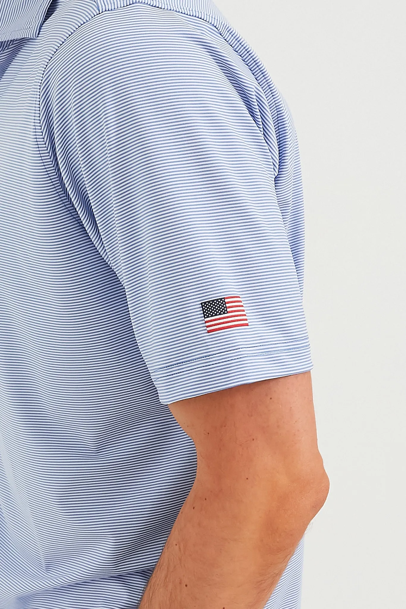 Baltic USA Mini Stripe Jersey Polo