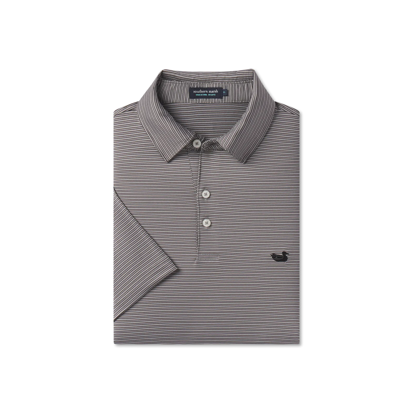 Bermuda Performance Polo - Clearwater Stripe