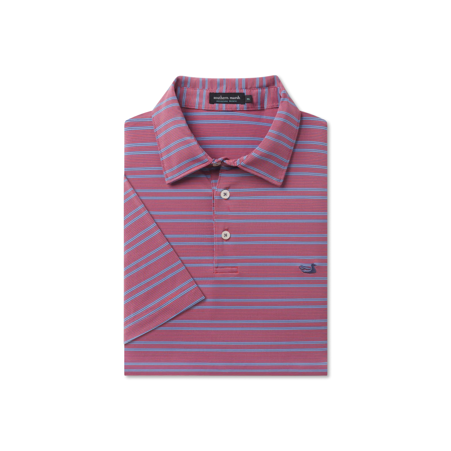 Bermuda Performance Polo - Naples Stripe