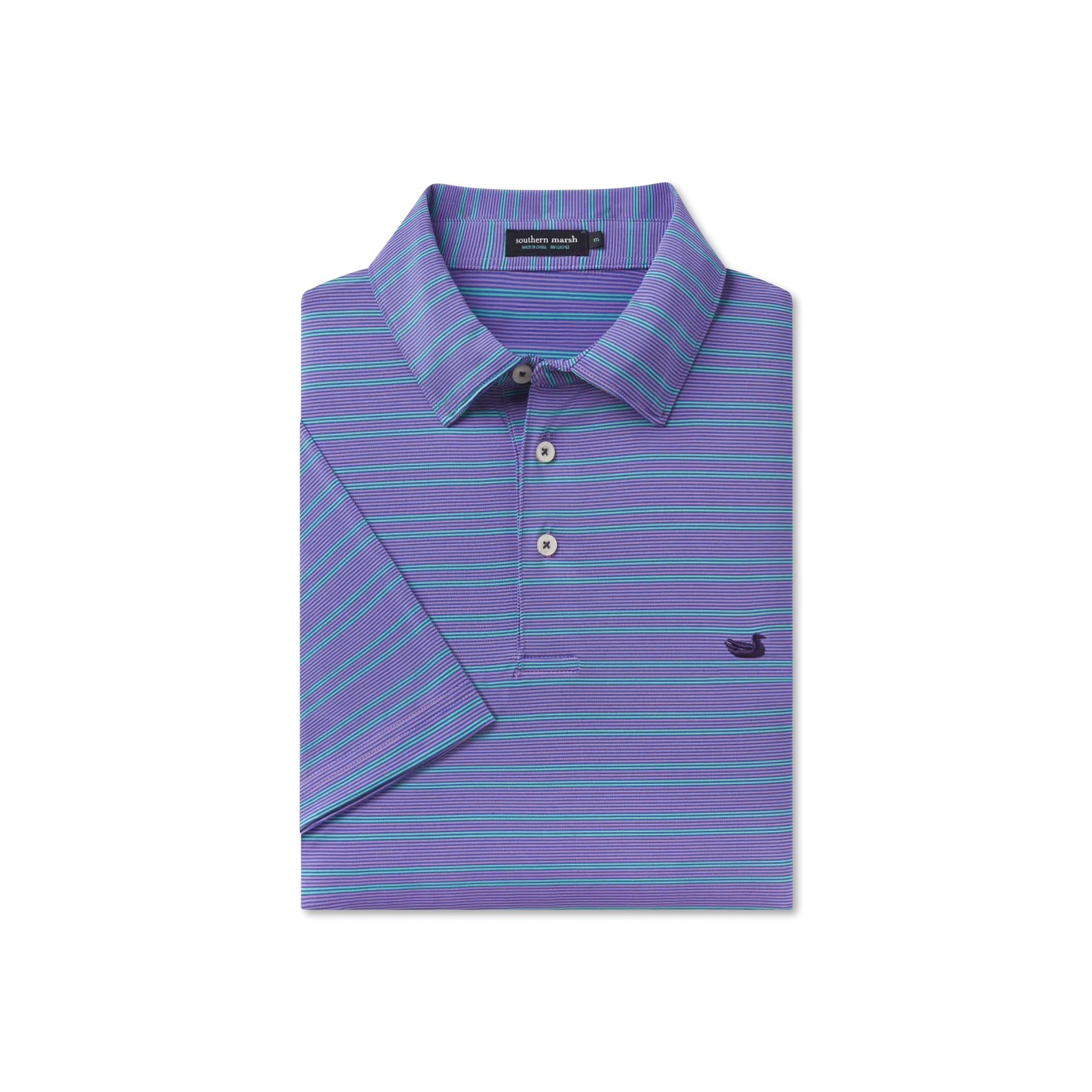 Bermuda Performance Polo - Naples Stripe