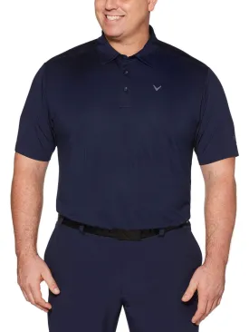 Big & Tall Cooling Micro Hex Polo with Chevron