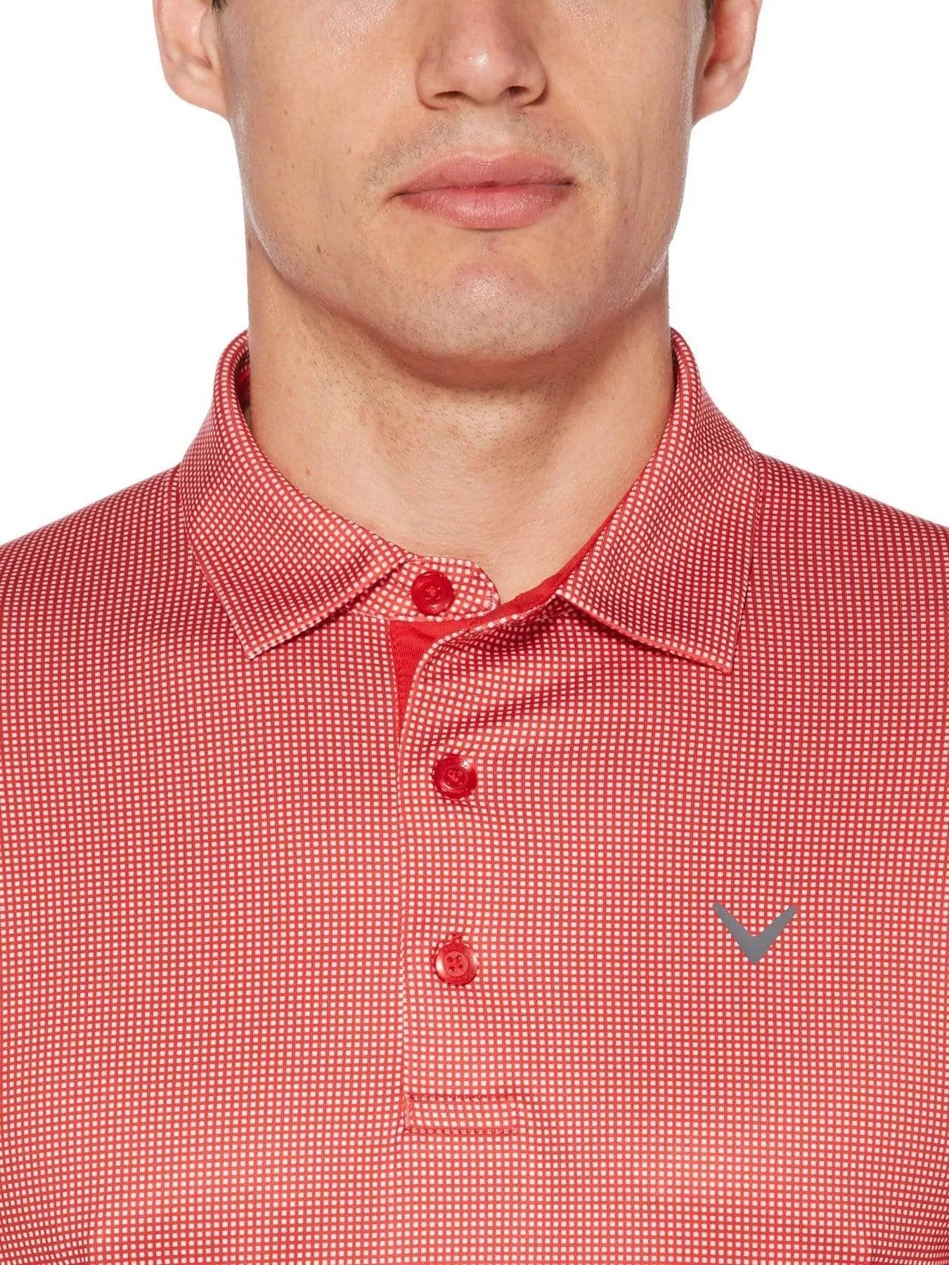 Big & Tall Printed Gingham Swing Tech™ Polo