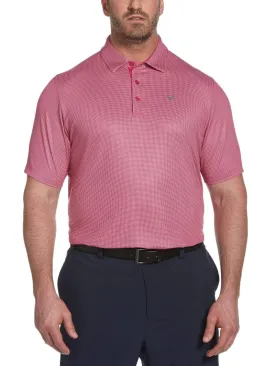 Big & Tall Printed Gingham Swing Tech™ Polo