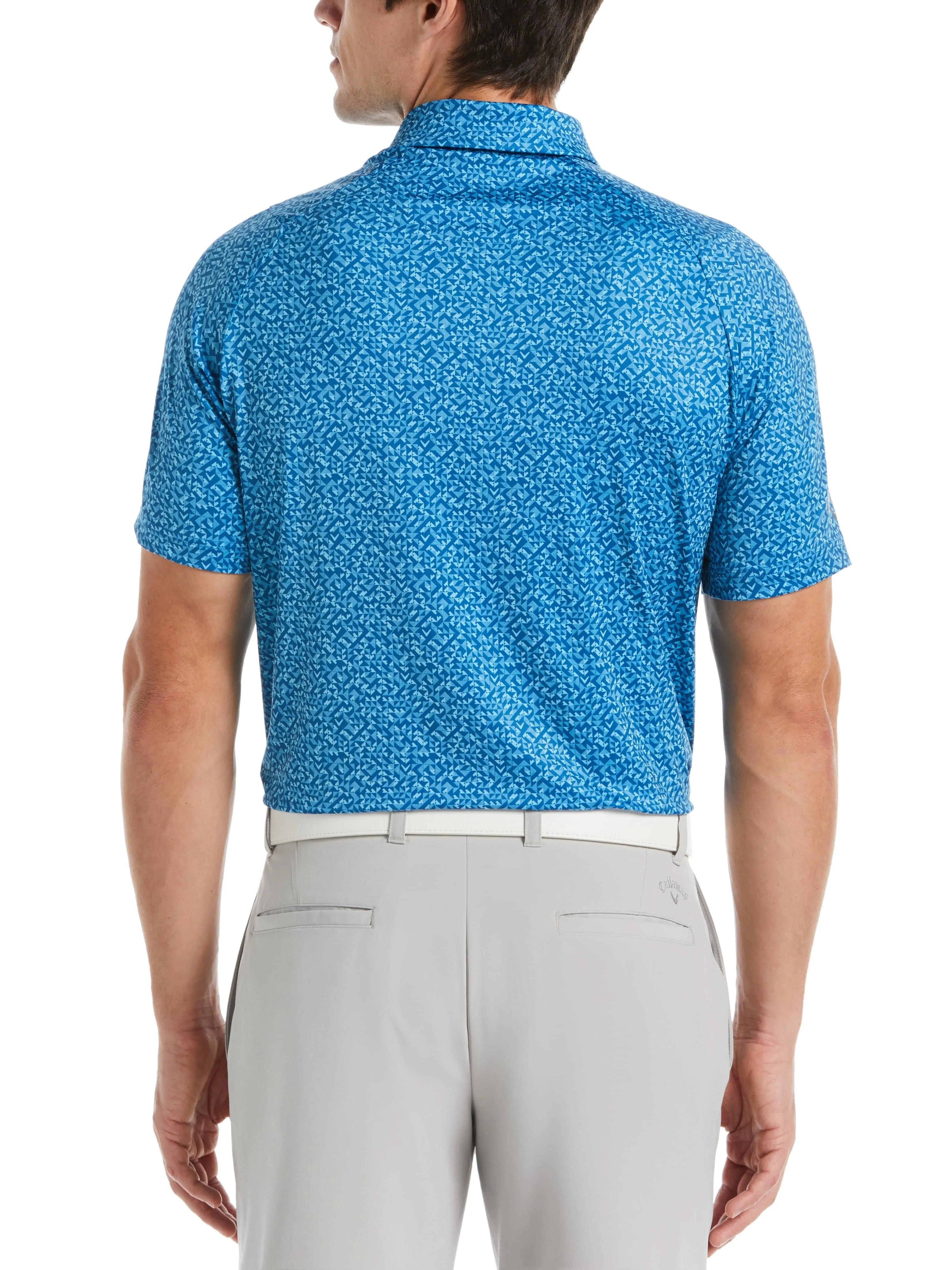 Big & Tall Trademark Shape Shifter Chevron Print Golf Polo