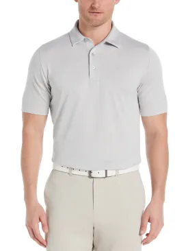 Big & Tall Ventilated Heather Jacquard Golf Polo