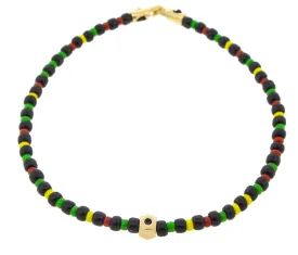 Black Diamond Tetra Bead Bracelet with Clasp