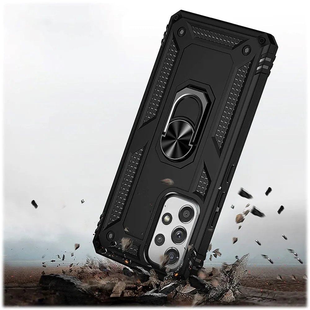 Black Military Kickstand Case with Belt Clip - Samsung Galaxy A53 5G