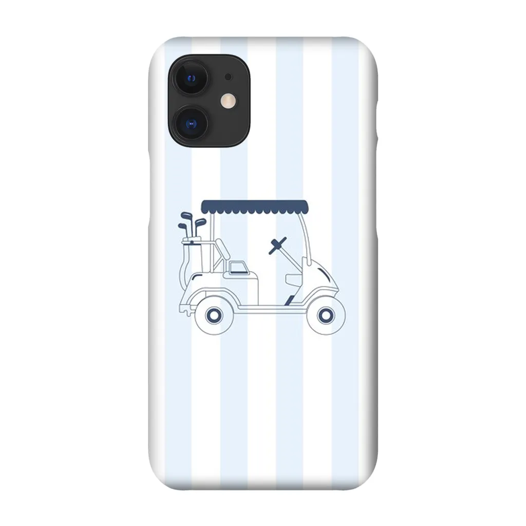 Blue Stripes Golf Cart Phone Case