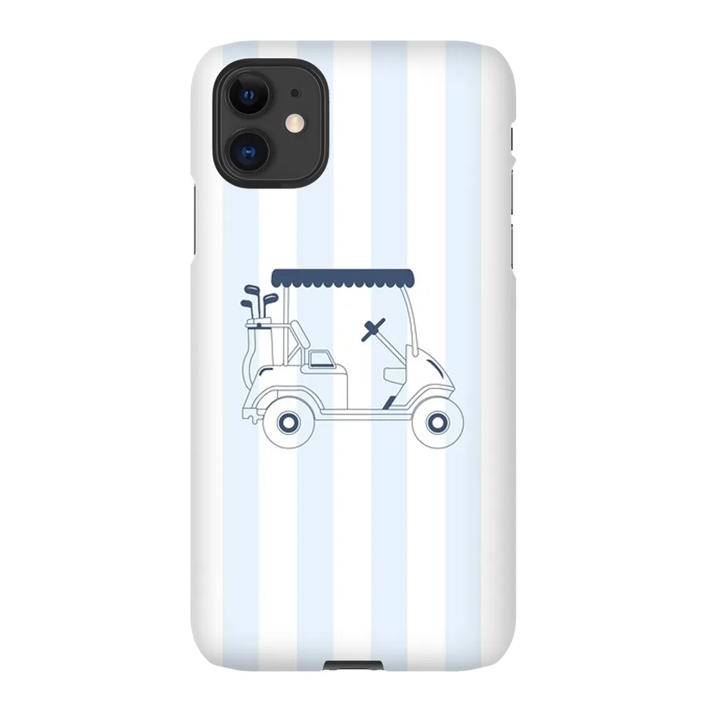 Blue Stripes Golf Cart Phone Case