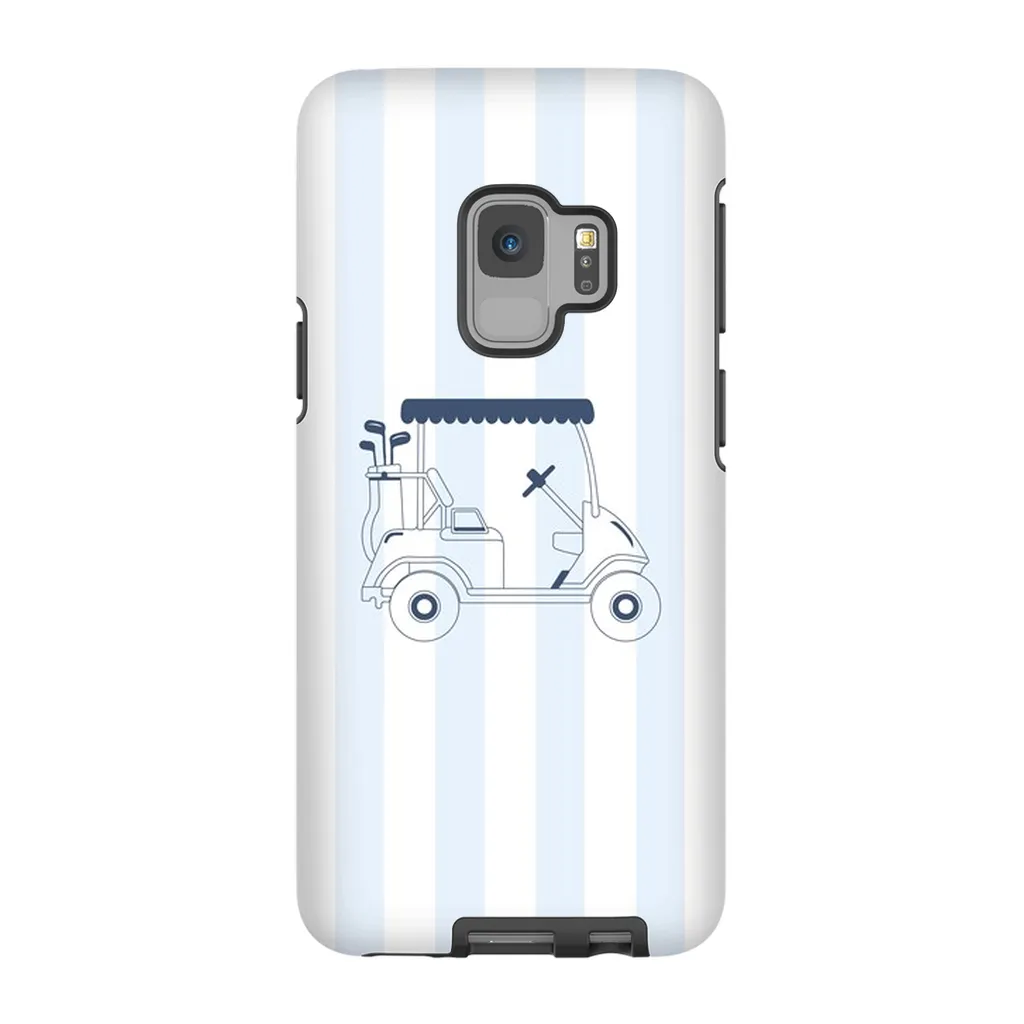 Blue Stripes Golf Cart Phone Case