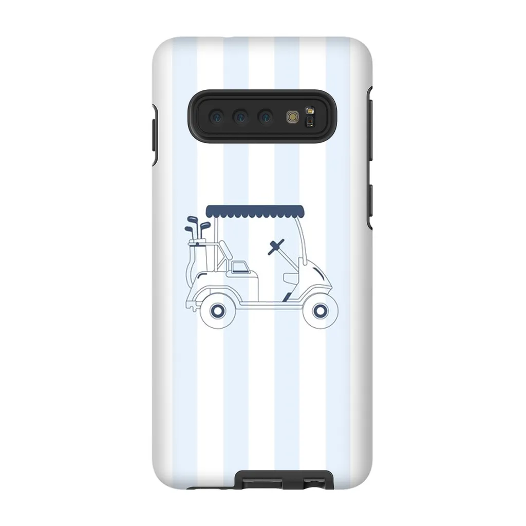 Blue Stripes Golf Cart Phone Case