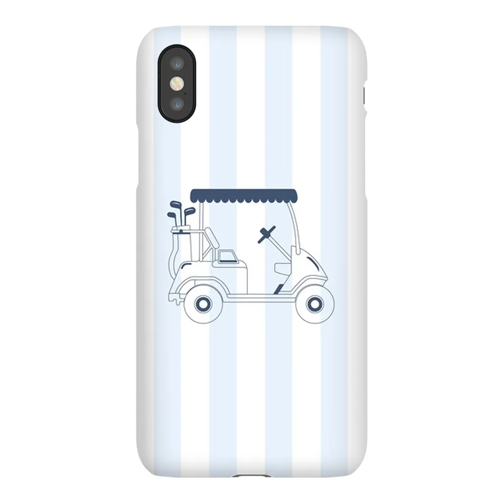 Blue Stripes Golf Cart Phone Case