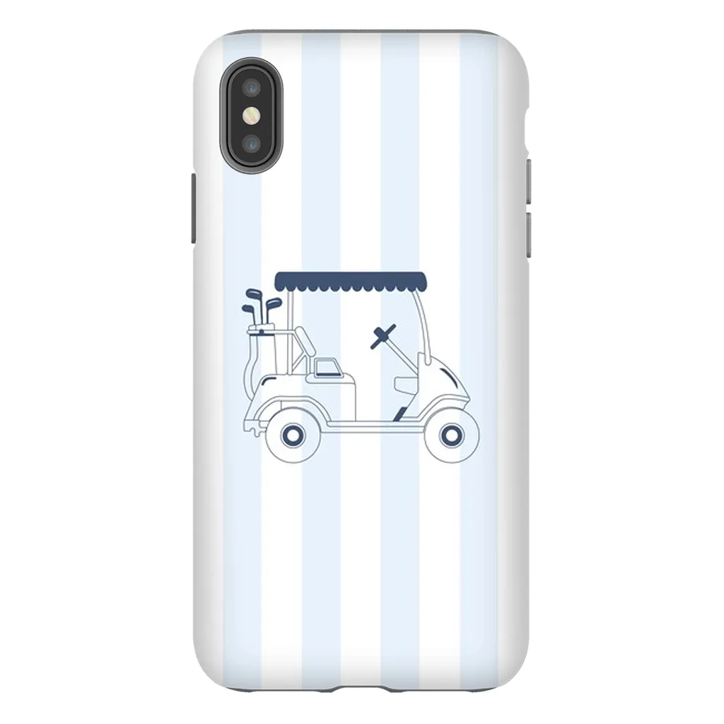 Blue Stripes Golf Cart Phone Case