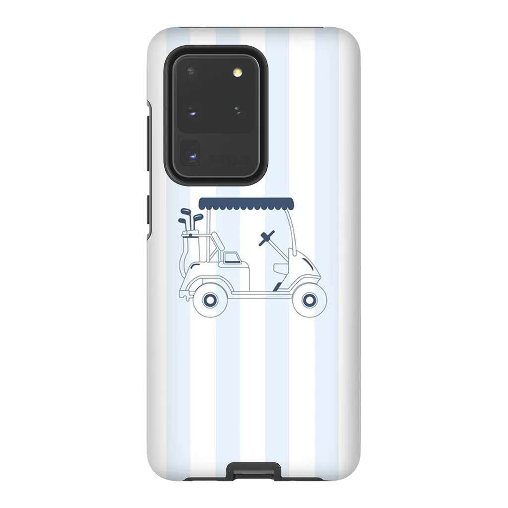 Blue Stripes Golf Cart Phone Case