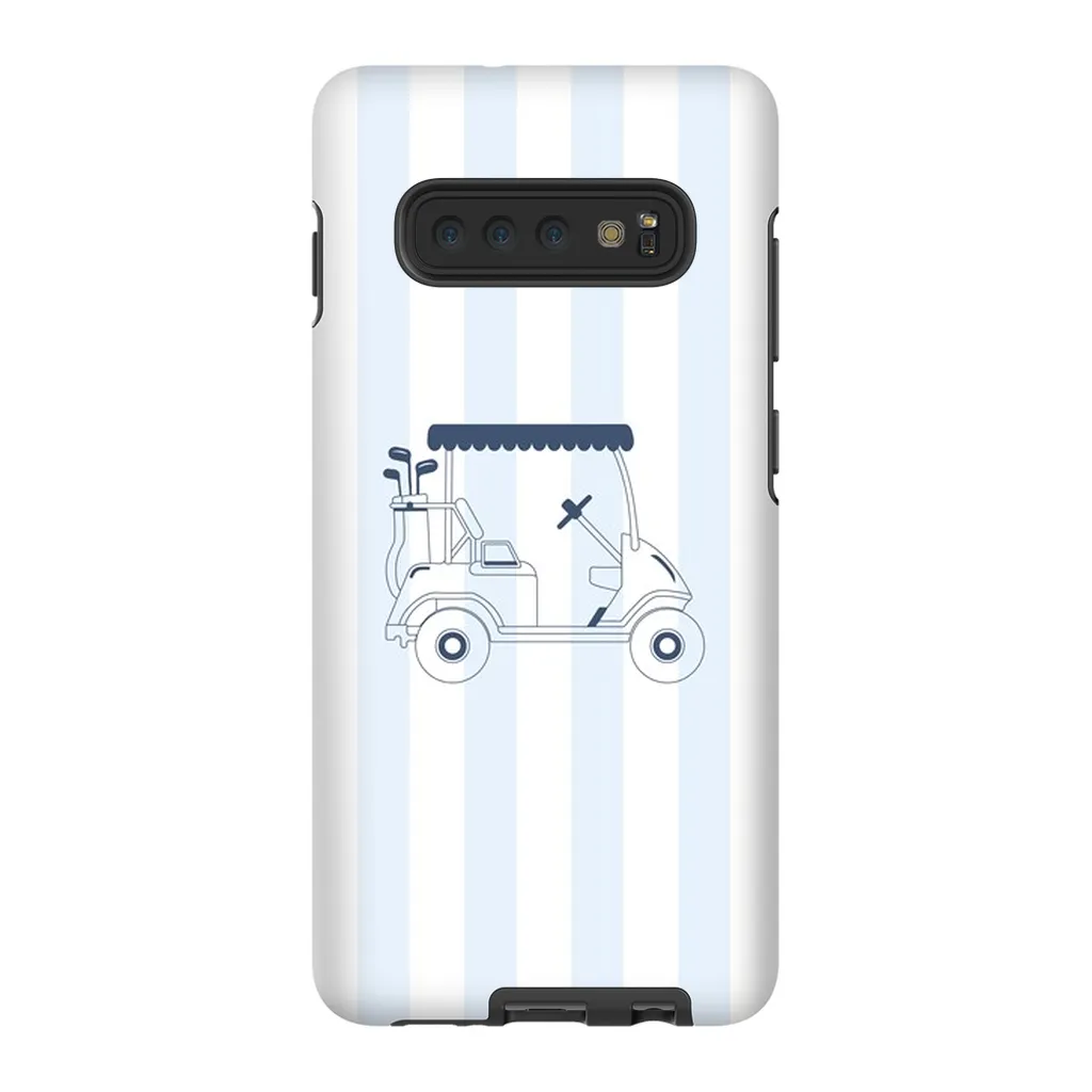 Blue Stripes Golf Cart Phone Case