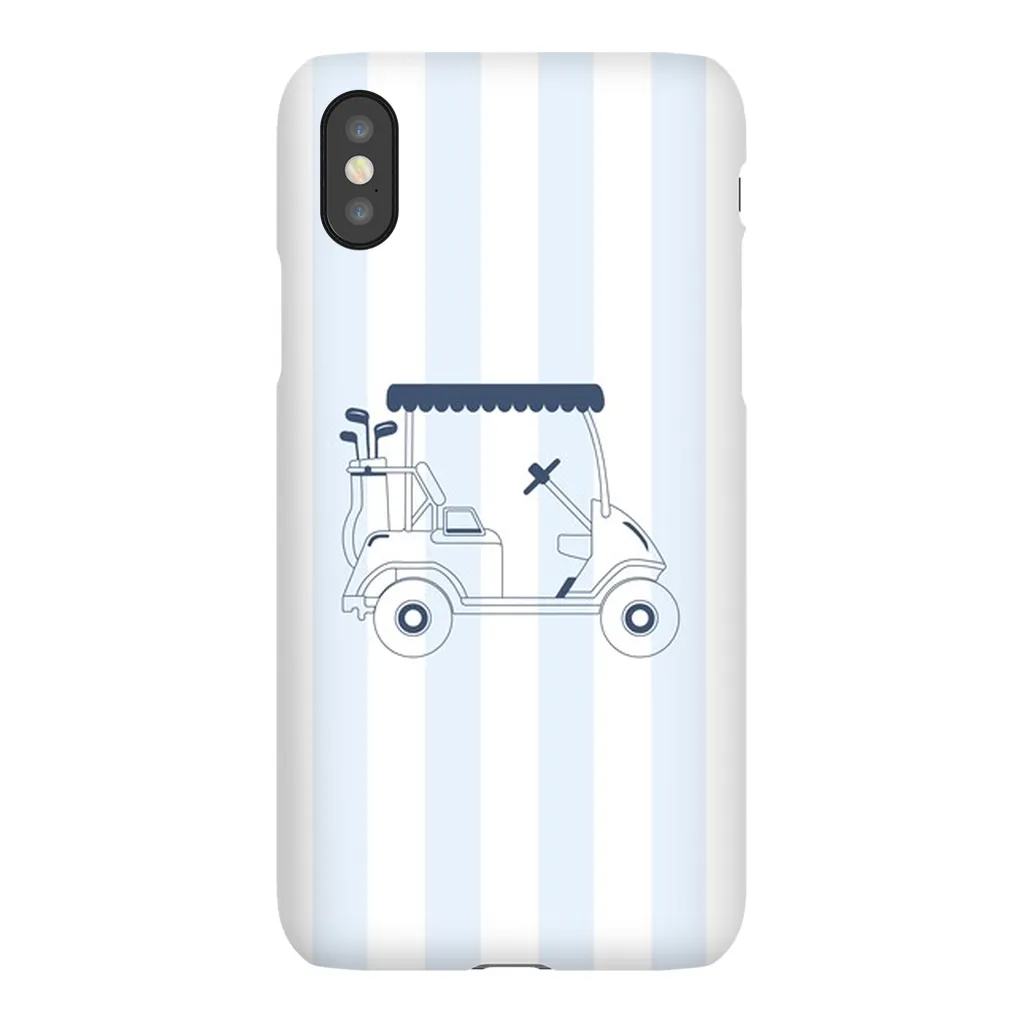 Blue Stripes Golf Cart Phone Case