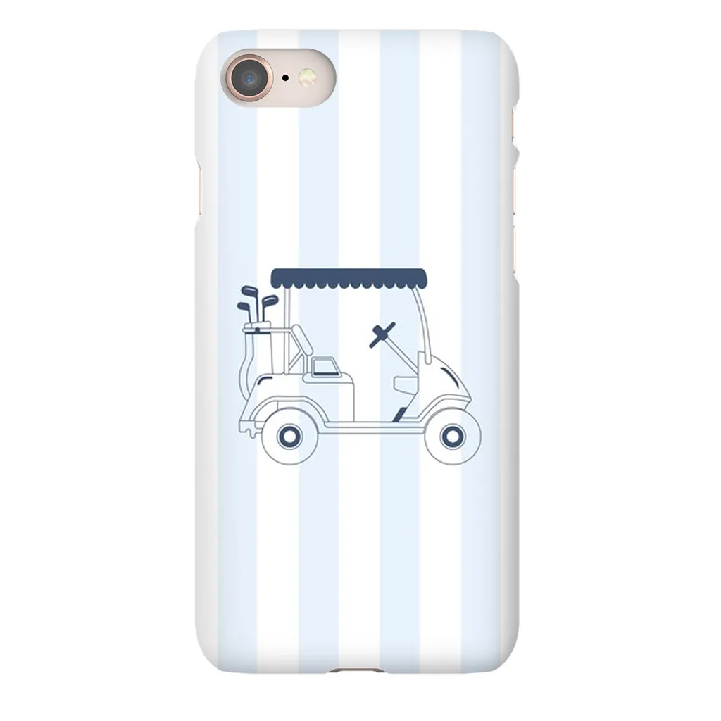 Blue Stripes Golf Cart Phone Case