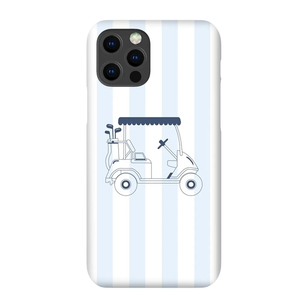 Blue Stripes Golf Cart Phone Case