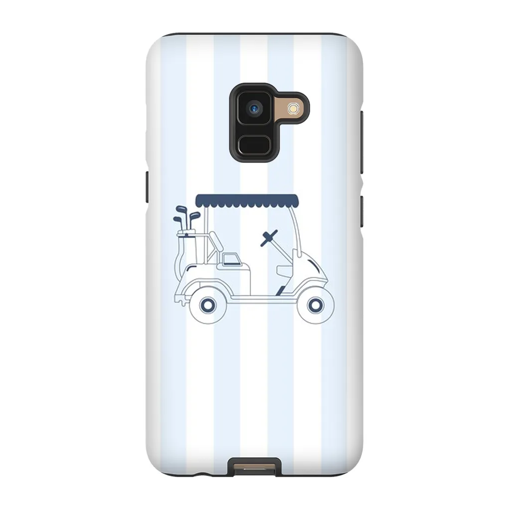 Blue Stripes Golf Cart Phone Case