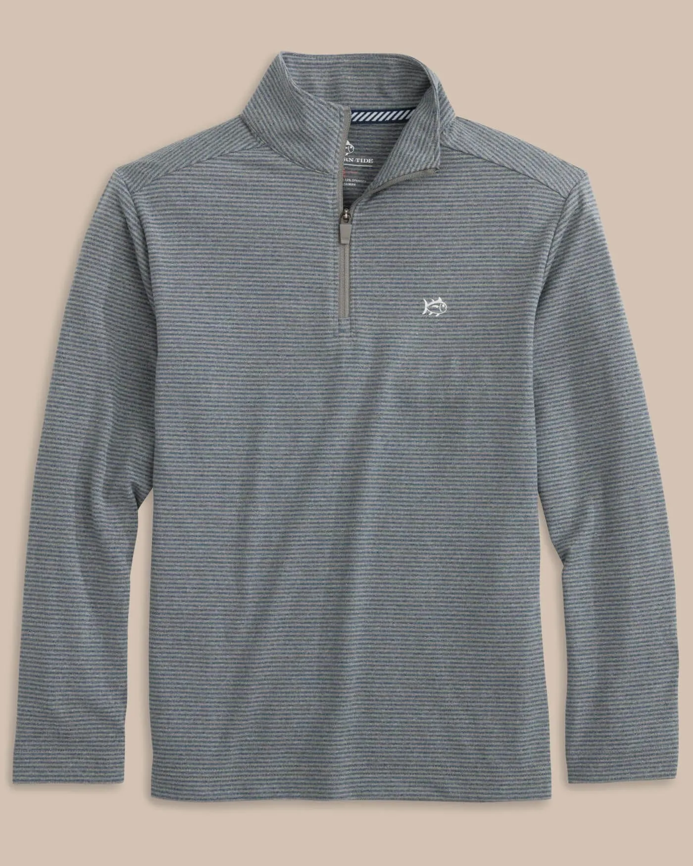 Boys Cruiser Heather Micro-Stripe Quarter Zip Pullover