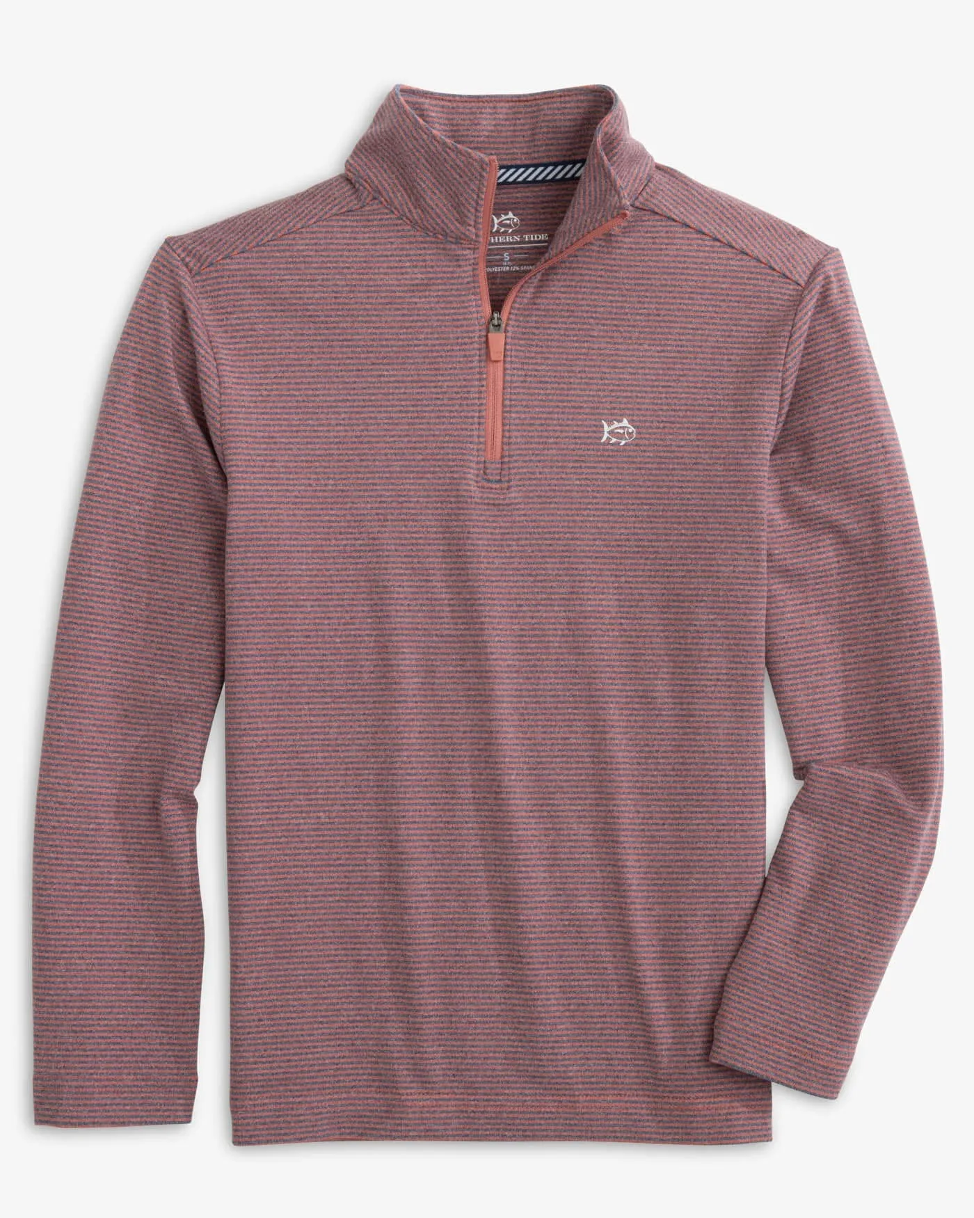 Boys Cruiser Heather Micro-Stripe Quarter Zip Pullover