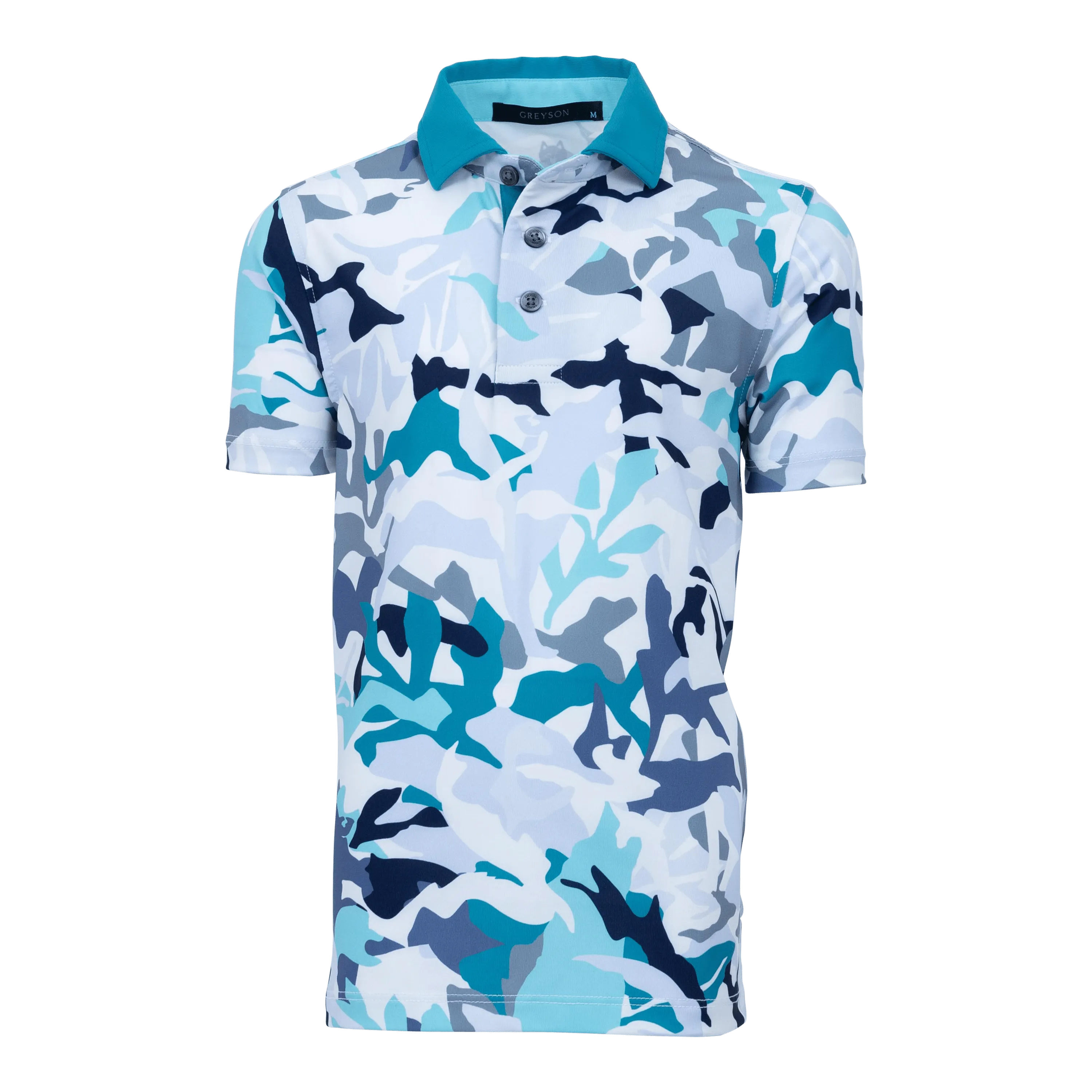 Boy's Forest Camo Polo