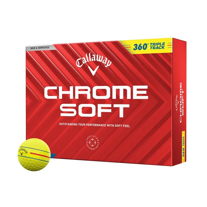 CALLAWAY CHROME SOFT 360 TRIPLE TRACK 2024 GOLF BALL