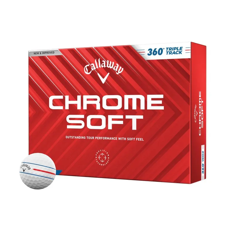 CALLAWAY CHROME SOFT 360 TRIPLE TRACK 2024 GOLF BALL