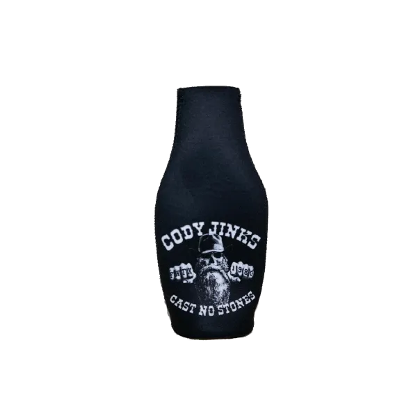 Cast No Stones Bottle Koozie