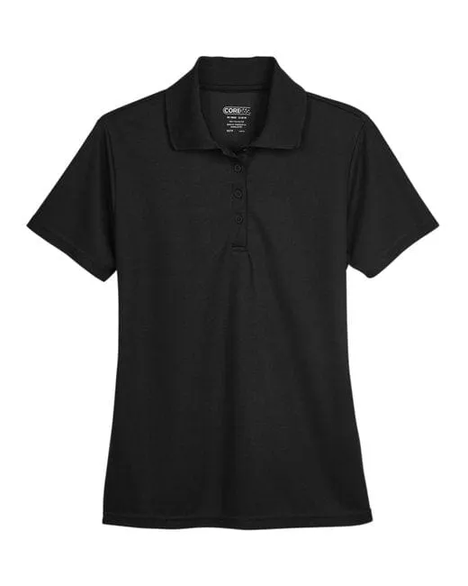 Core365 Ladies Origin Performance Piqué Polo Black 78181