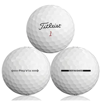 Custom Titleist Pro V1X 2021 Refinished (Straight Line)