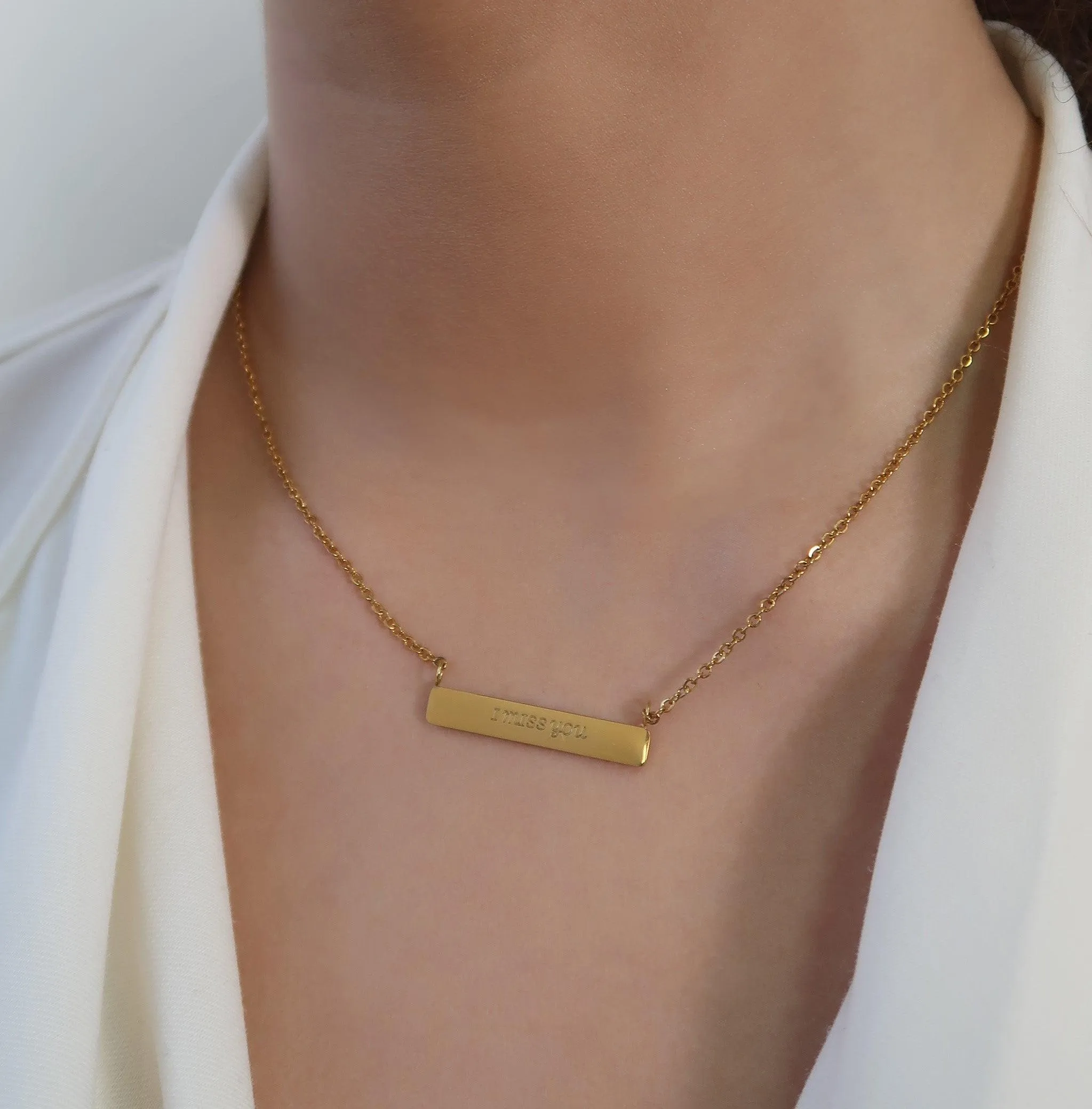 Customized Bar Necklace