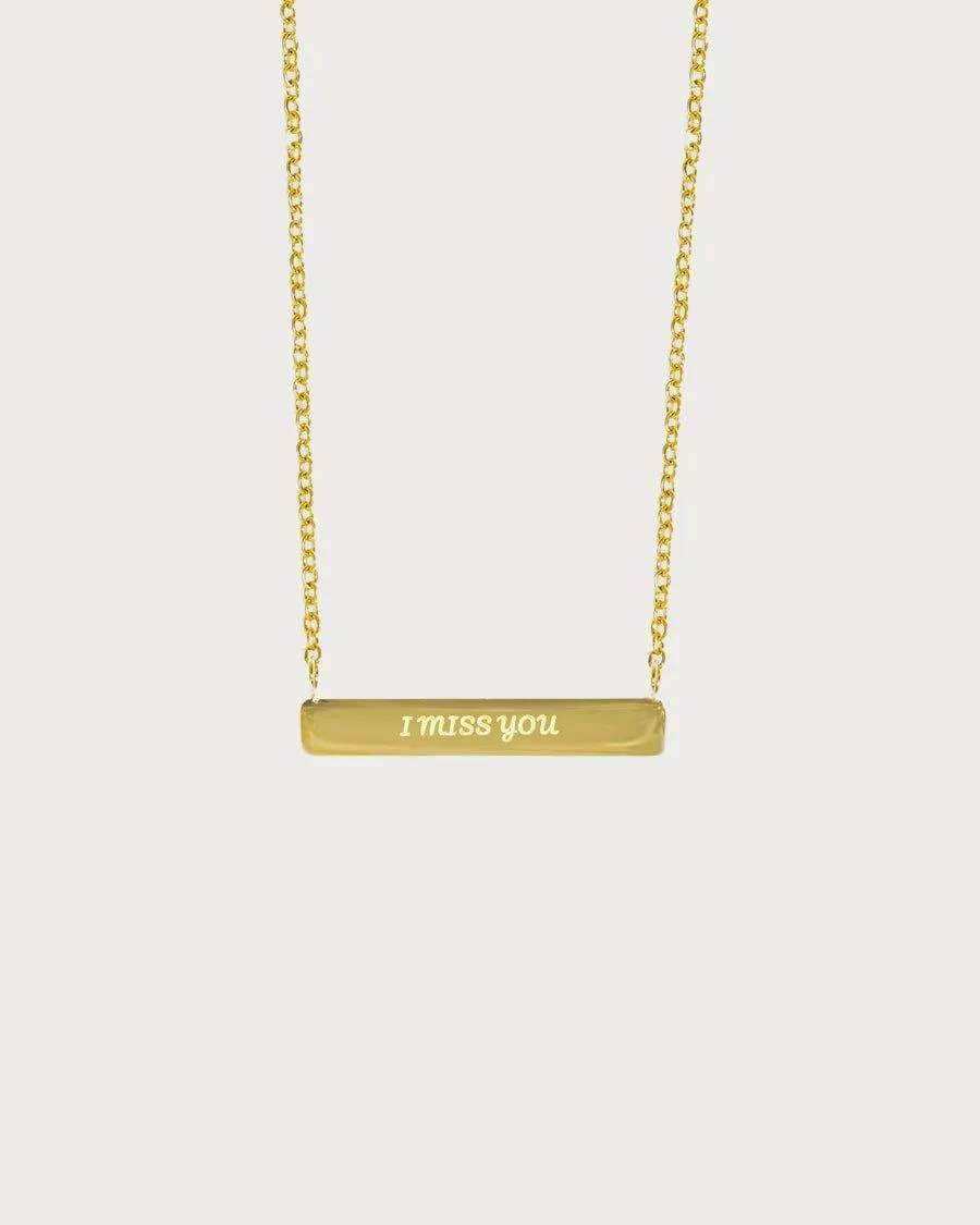 Customized Bar Necklace