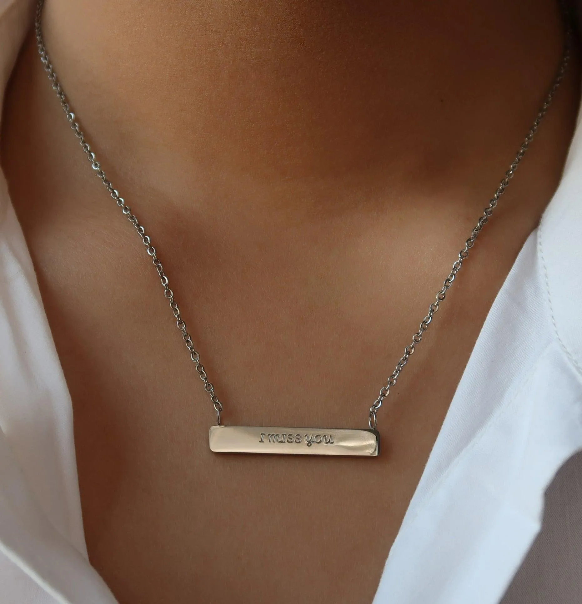 Customized Bar Necklace