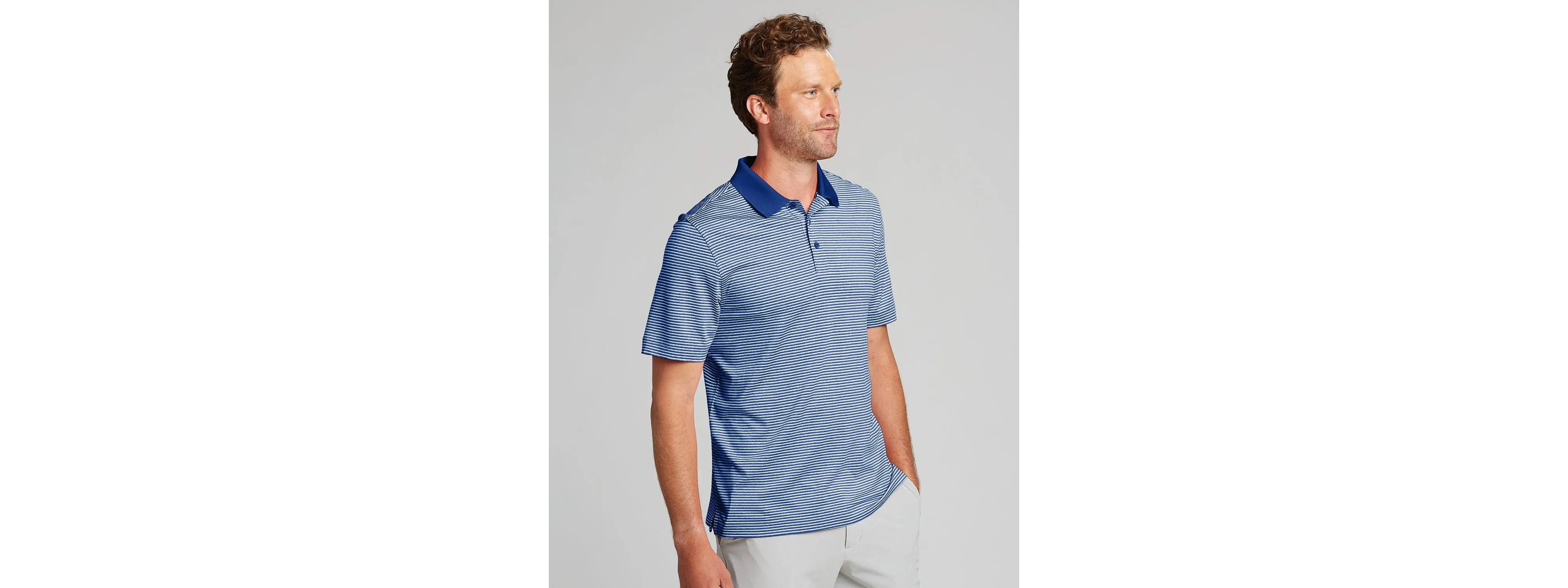 Cutter & Buck - Forge Tonal Stripe Stretch Mens Polo